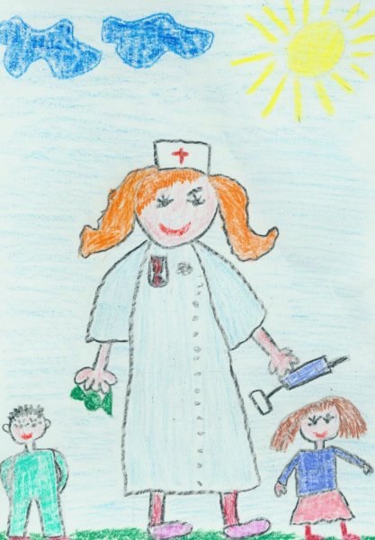 Детские рисунки на тему профессии