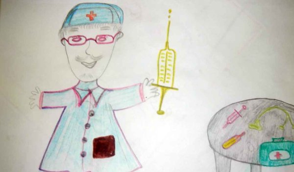 Рисунки на тему профессии для детей