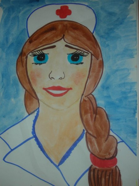 Дети рисуют врачей