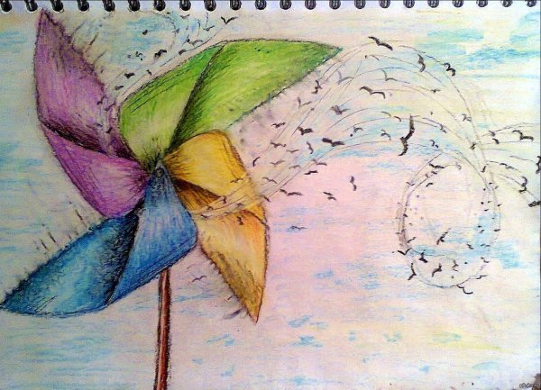 Детские рисунки ветер