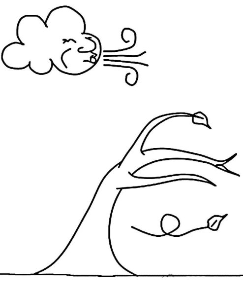 Ветер рисунок