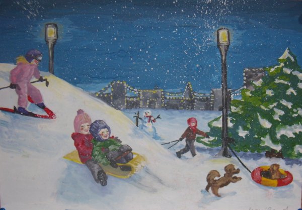Композиция зимние забавы