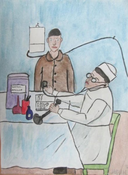 Раскраска зубной врач