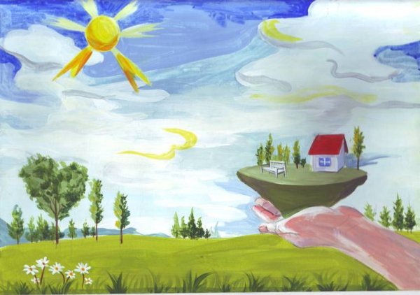 Рисунок на тему природа вокруг нас