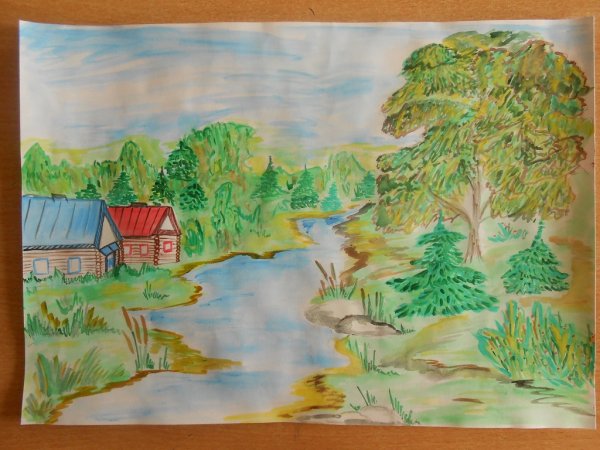 Рисование родной край
