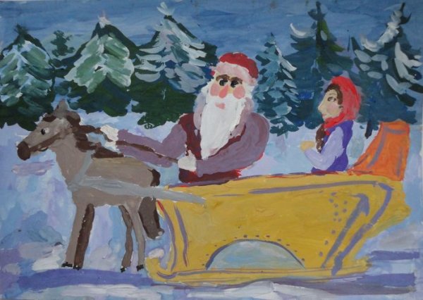 Рисунок к сказке Морозко