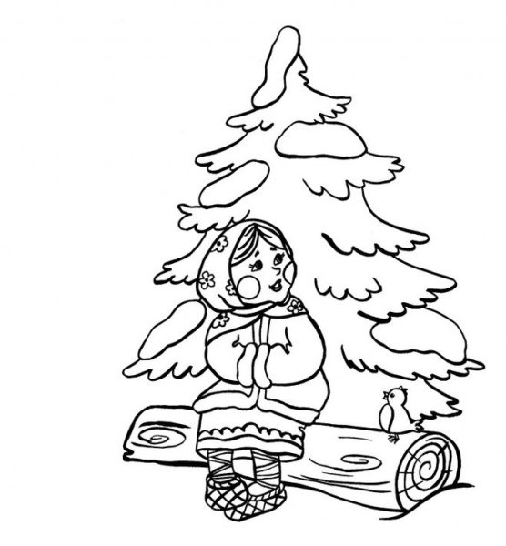 Иллюстрации к сказке Морозко Толстого