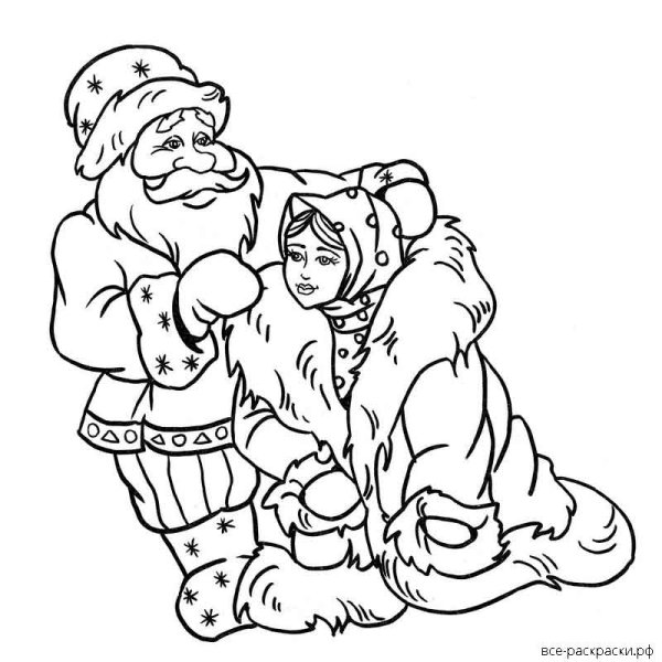 Раскраска. Морозко