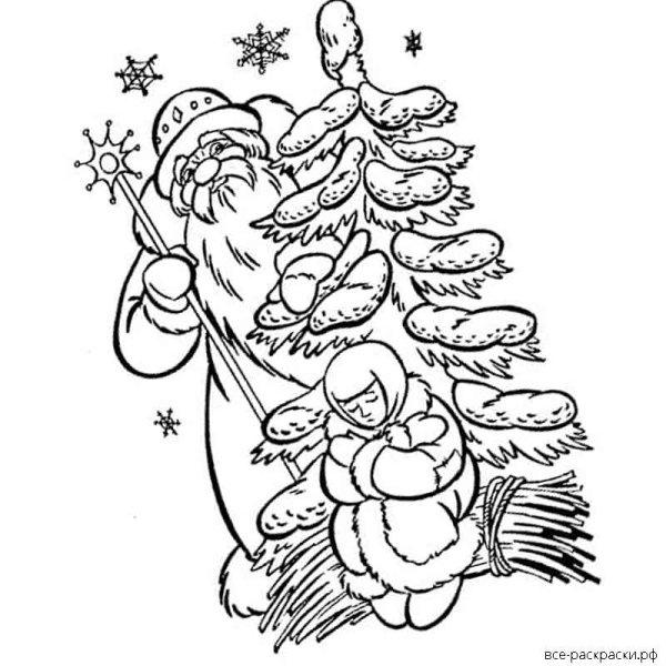 Иллюстрация к рассказу Морозко