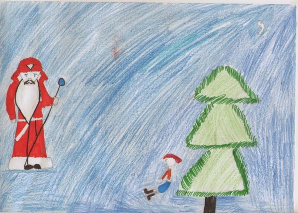 Рисование по сказке Морозко подготовительная группа