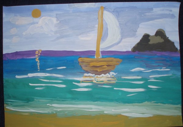 Морской пейзаж для детей