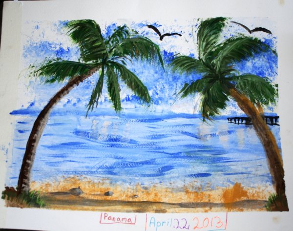 Пальма рисунок 4 класс