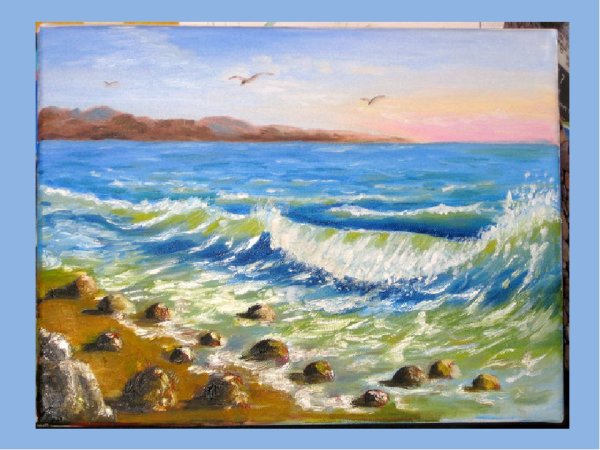 Морской пейзаж для детей