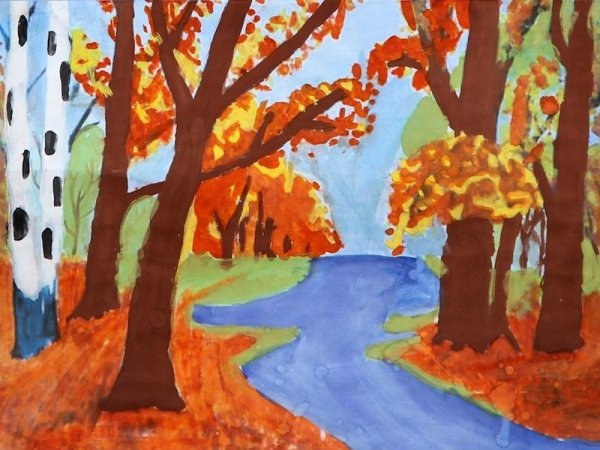 Золотая осень рисунок