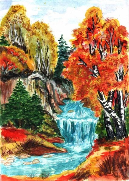 Рисование Золотая осень