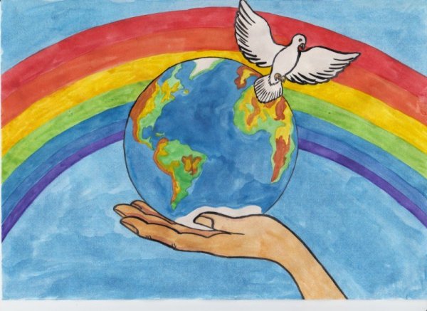 Мир под чистым небом, ярким солнцем и созвездием добра!