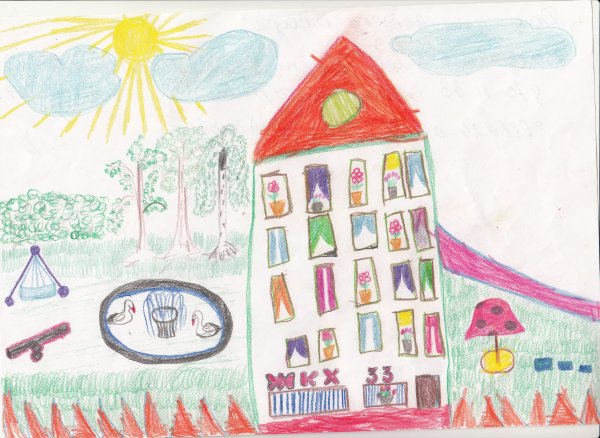 Детские рисунки на тему мой любимый город