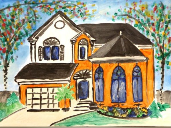 Рисование на тему: «дом - дерево - человек»