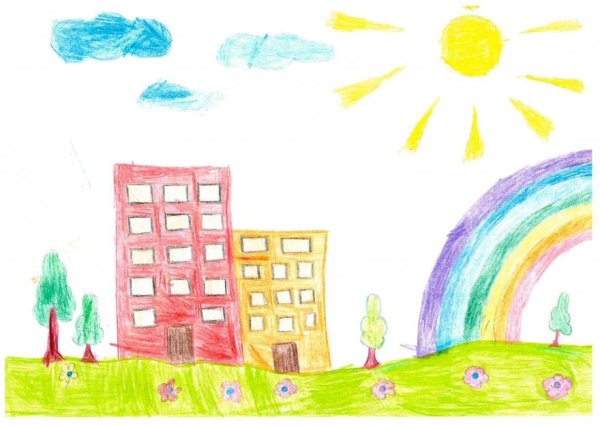 Дом детский рисунок