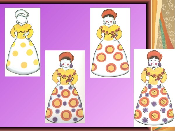 Дымковская барышня изо старшая группа