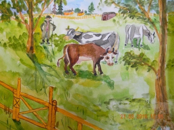 Рисунки на тему сельское хозяйство дети