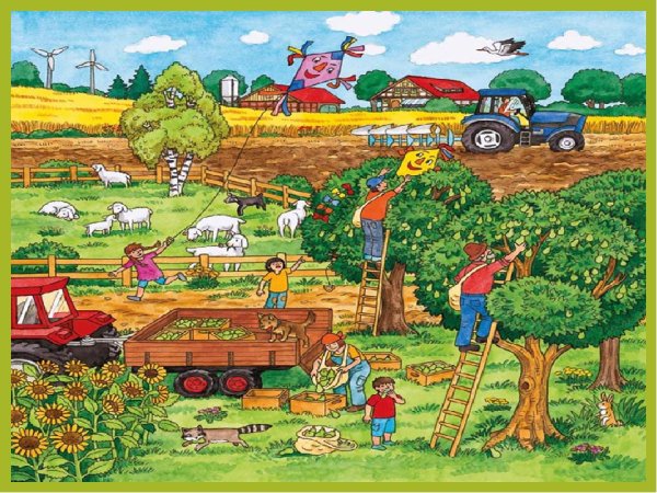Сюжетная картина сбор урожая