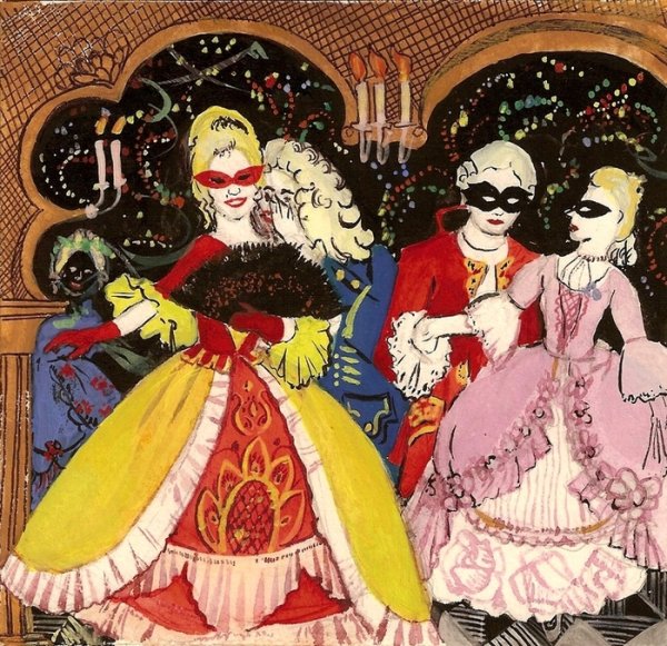 Бал маскарад иллюстрации