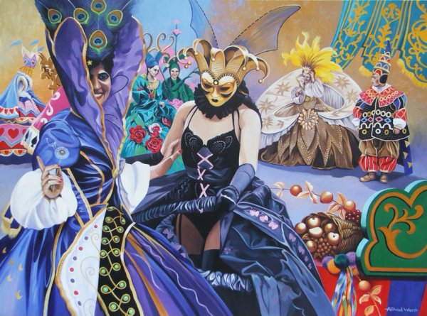 Новогодний карнавал в изобразительном искусстве