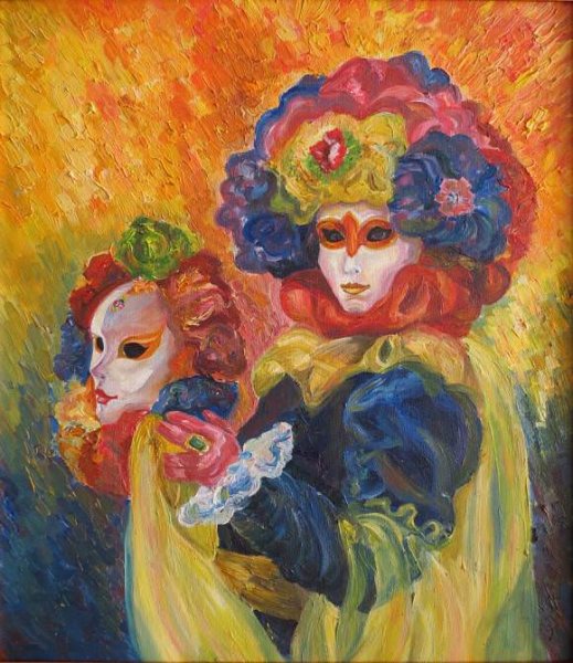 Елена Флерова картина Венецианский карнавал