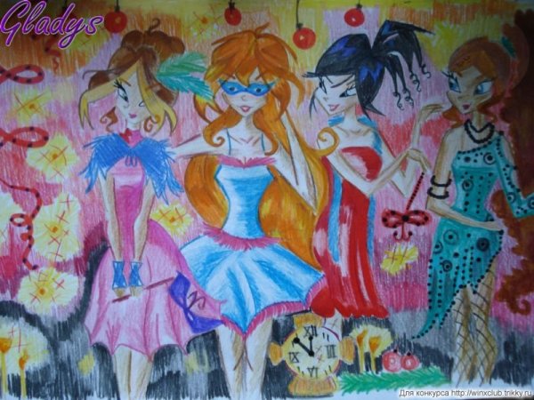 Детские рисунки карнавал в школе