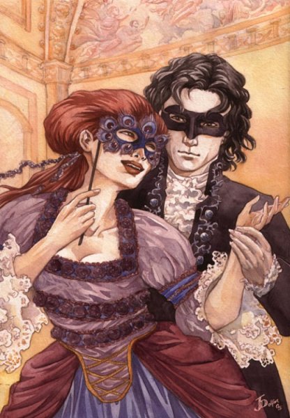 Бал-маскарад фэнтези арт