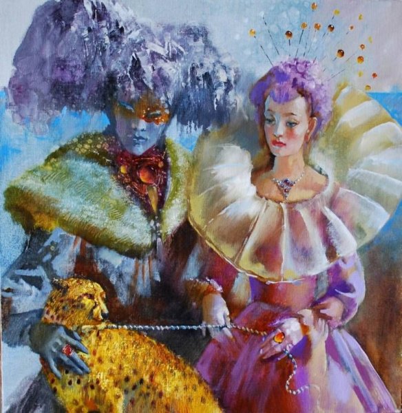 Олег Чубаков художник картина карнавал