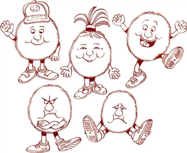 Эмоции раскраска