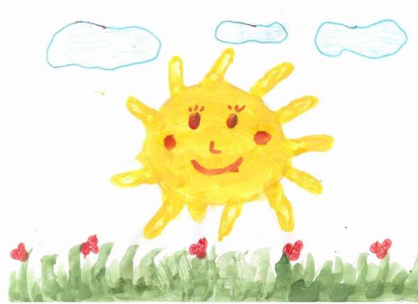 Рисование солнышко