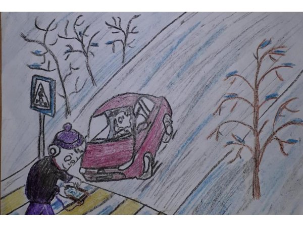 Рисунок на тему гололед