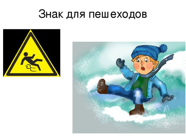 Детские рисунки на тему гололед