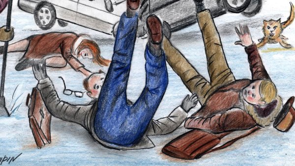 Гололед картина