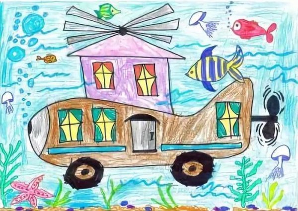 Рисование удивительный транспорт