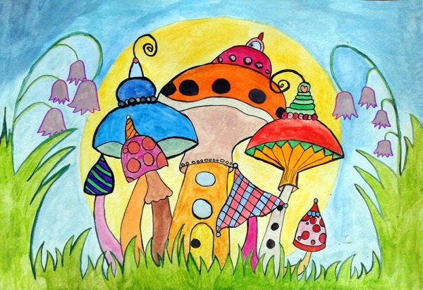 Сказочный город изо