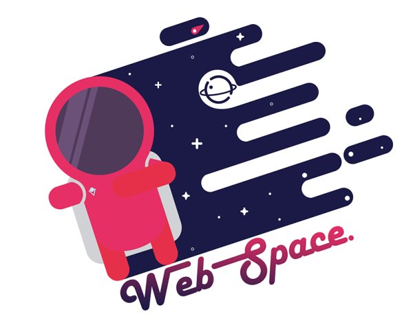 Логотип в космическом стиле