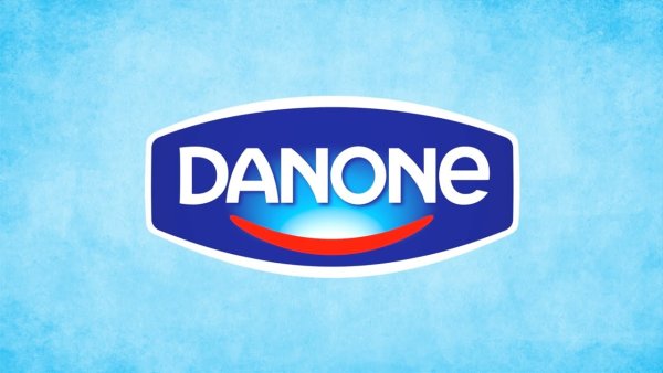 Надпись Данон