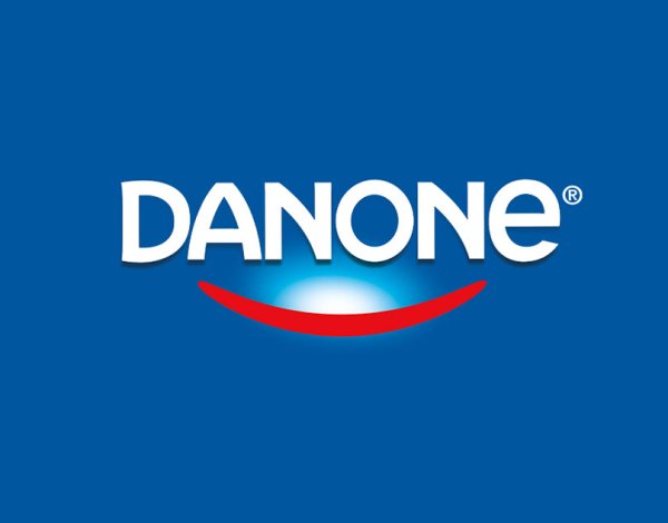 Надпись Данон