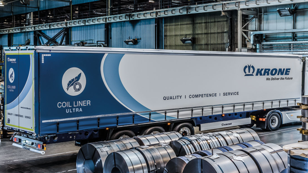 Krone Mega Liner Coil шторный полуприцеп.