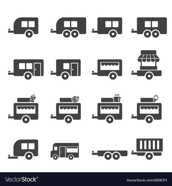 Легковой прицеп иконка