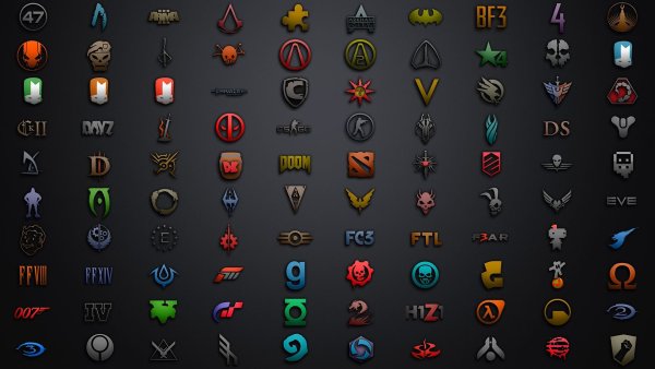 Логотипы компьютерных игр