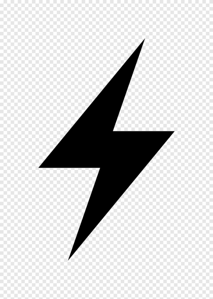 Знак электричества молния