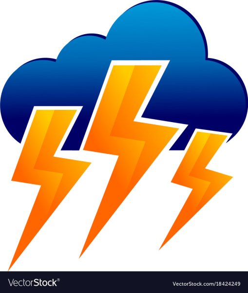 Эмблема молния для детского сада