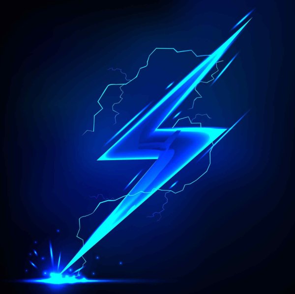 Изображение в виде молнии