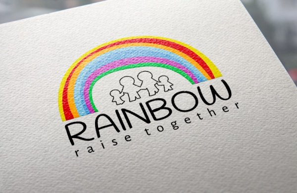Rainbow логотип для детей