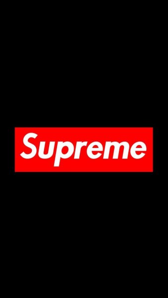 Supreme на чёрном фоне